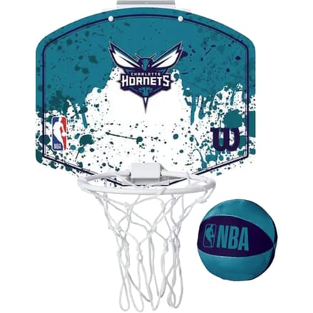 Wilson Team Mini Hoop Nba Hornets Set Met Bal En Mini-basket Veelkleurig
