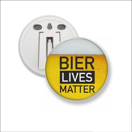 Button Met Clip 58 MM - Bier Lives Matter