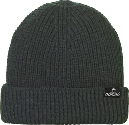 NOMAD® Turoa Muts Heren | One Size | Groen | Rib-gebreid | Wolmix