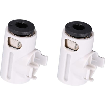 2 STUKS PTFE Buis Connector Vervanging voor Bambu Lab A1 Mini 3D Printer X-as Motor Keramische Ring Zelf smerende Voeding black