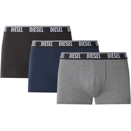 DIESEL Set van 3 heren boxers (Zwart/navy/grijs, M)