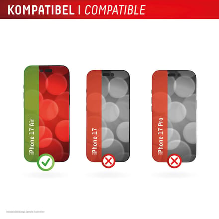 Displex Screenprotector Real Glass Full Cover geschikt voor Apple iPhone Air