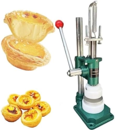 Handmatige Taartvormer - Deegpers Taartbodem - Bakken Thuis - Ergonomische Hendel - 20 x 12 x 42 cm - Wit