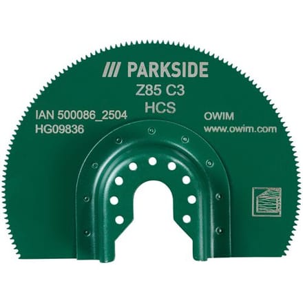 PARKSIDE Multitool accessoires (HCS segmentzaagblad Z85)
