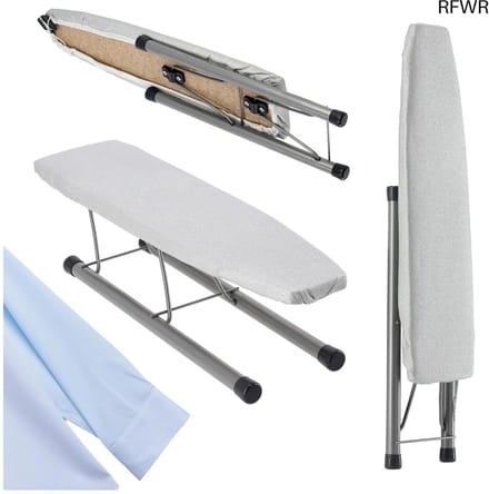 RFWR® Inklapbare Mouwplank - 46x12 cm, Temperatuurbestendig, Drie Beschermlagen voor Efficiënt Strijken van Overhemden en Kinderkleding