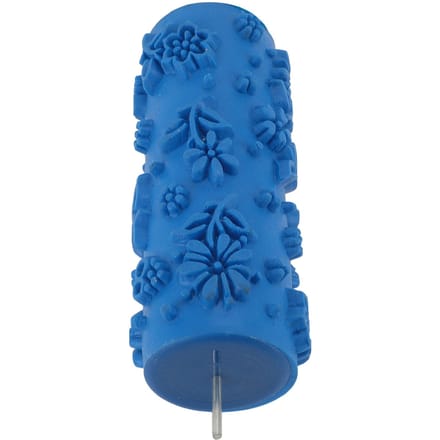 5 inch Patroon Verfroller Textuur Rubber Roller Decoratieve Rubber Roller voor Doe-het-zelf Schilders blue