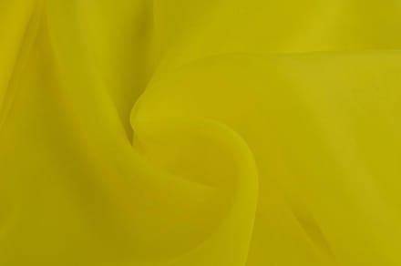 Organza stof - Geel - 150cm breed - 15 meter