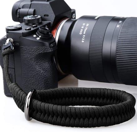 YONO Camera Polsband Vintage - Hand Strap - Wrist Riem - Universeel - Zwart