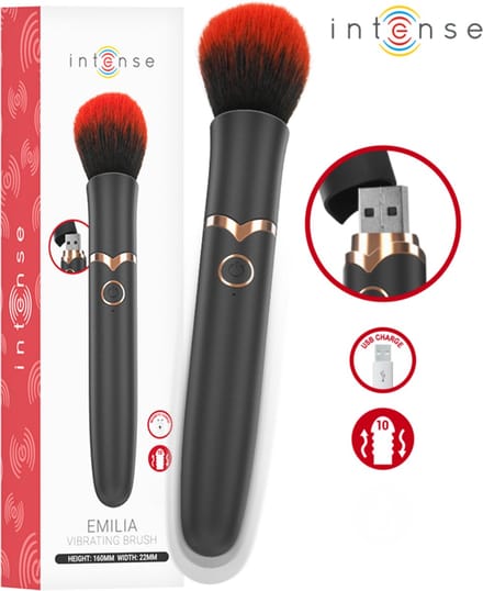 INTENSE - EMILIA VIBRATING BRUSH 10 VIBRATIONS 16 CM