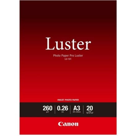 Canon Papier LU-101 / 6211B007 Pro Luster A3 - 20 sheets