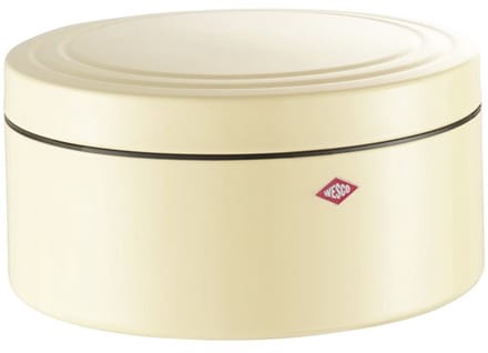 WESCO Classic Line Gebaksdoos met Deksel | 4 Liter | Metaal - Amandel | Koekjesdoos
