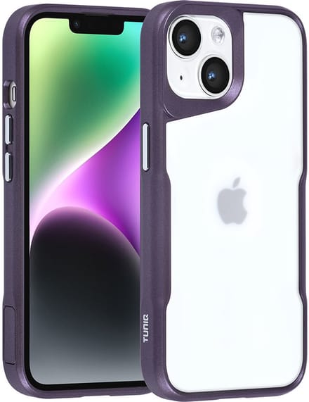 TUNIQ telefoonhoesje voor Apple iPhone 14 - Siliconen backcover - Paars