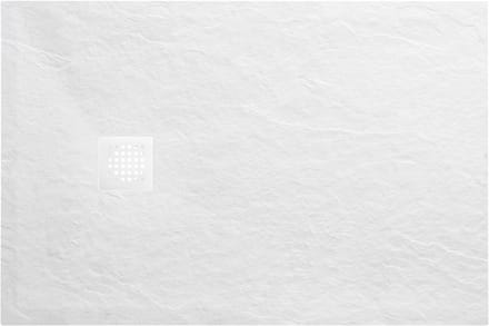 Wiesbaden Stonea Douchebak Antislip 80 x 120 cm - Composiet Mat Wit