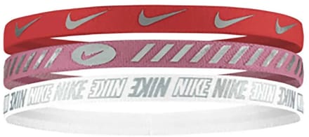 Nike Accessories 3.0 Metallic 3 Units Hoofdband Roze Man,Vrouw