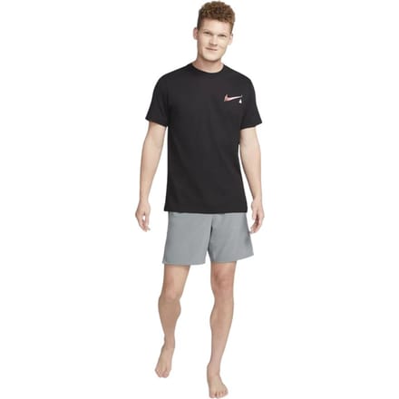 Nike Heren Unlimited Dri-FIT-short met relaxte pasvorm (Grijs/Zwart)