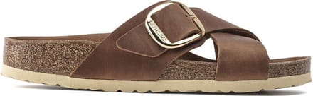 Birkenstock Siena Big Buckle Slippers - Dames - Cognac - Maat 36