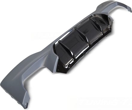 Achterbumper diffuser - BMW G30 G31 LCI - SPORT STIJL - dubbele uitlaat