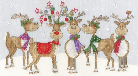 Bothy Threads Karen Tye Bentley Prancing Pals borduren (pakket) XKTB13