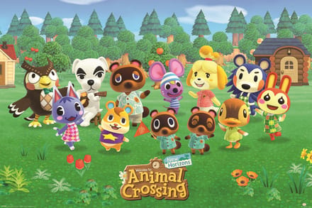 Animal Crossing New Horizons Line Up - Maxi Poster
