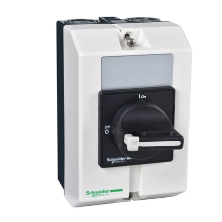 Schneider Electric 10a main switch in enclos