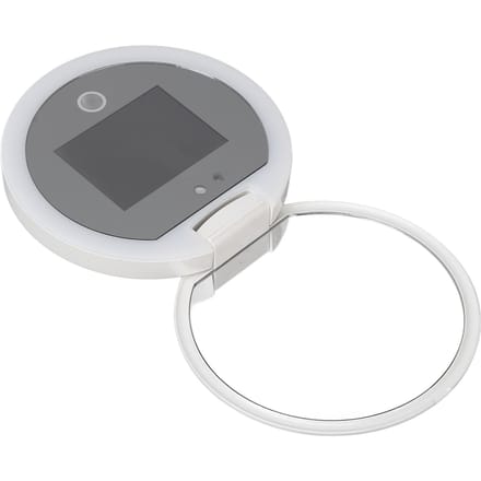 Slim Make-up Spiegeltje LED Zonbescherming Visualisatie Draagbaar Anti Vingerafdruk Vanity Spiegel voor white