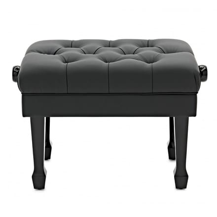 Deluxe Hydraulic Piano Stool by Gear4music, Gloss Black
