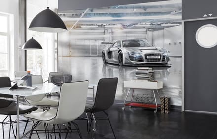 Komar Fotobehang Audi R8 Le Mans - Grijs - 2,54m X 368cm