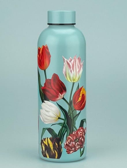 Drinkfles RVS - waterfles 500 ml - Tulpen - thermosfles 500 ml - Holland souvenir