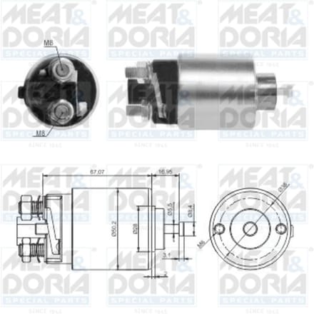 Magneetschakelaar, starter MEAT & DORIA 46285