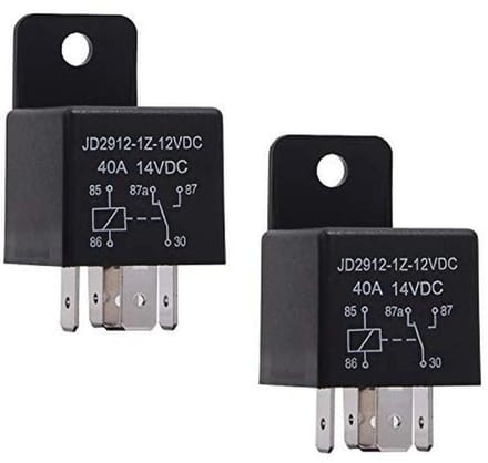 2 Stuks 12V 40A 5-Pins Autorelais voor Motorvoeding