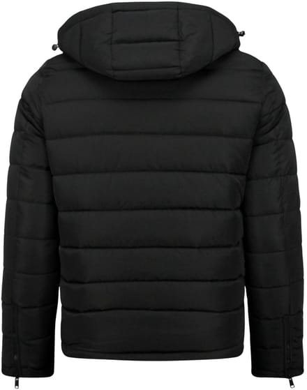 Jassen Heren - Heren Jack met Capuchon - Slim Fit - Tussenjas Heren - 8210 - Zwart