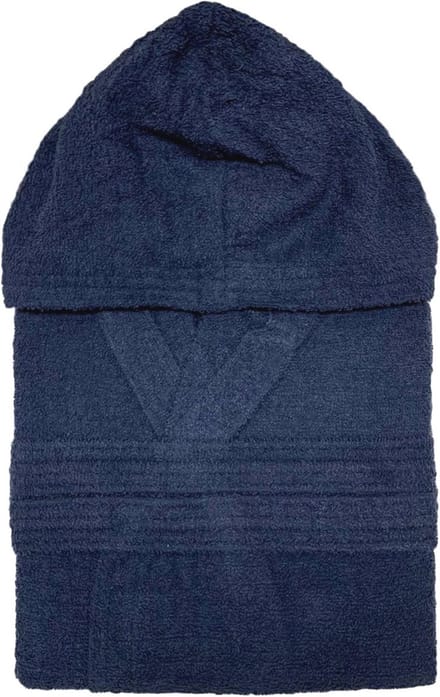 Badjas grote maten van badstof met capuchon - unisex