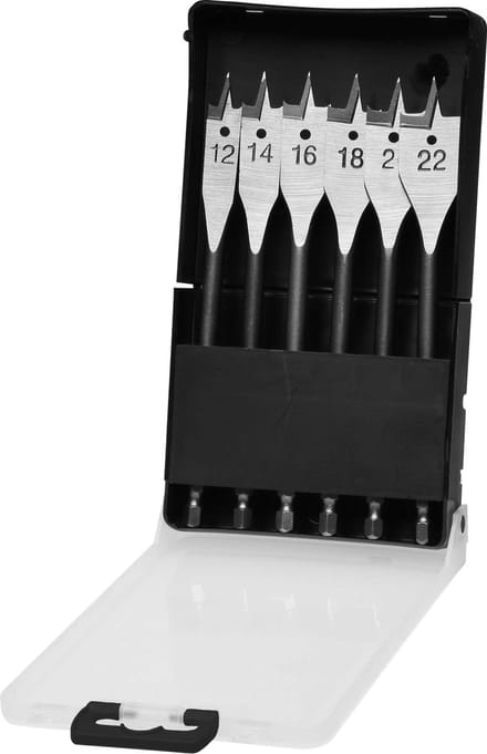 Reca Speedboorset 12-22 mm 6 delig in kunststof  cassette