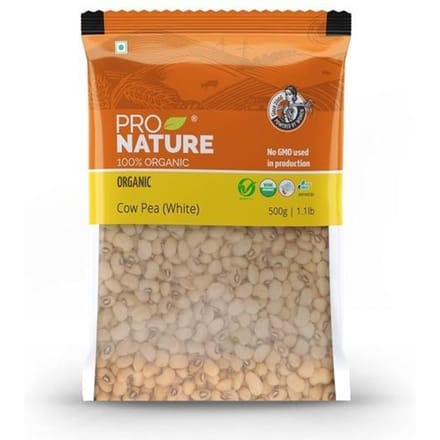 Pro Nature Pois Vache 100% Biologique (blanc) 500 grammes yellow
