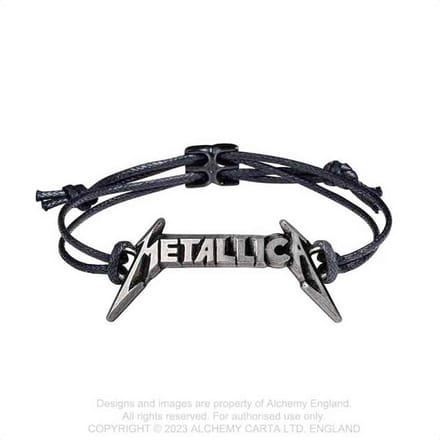 Alchemy Metallica - Classic Logo Polsband - Zilverkleurig/Zwart