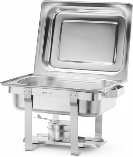 HENDI Chafing dish – Gastronorm 1/2 – Hoogglans – 4,5L – Inclusief brandpastahouder