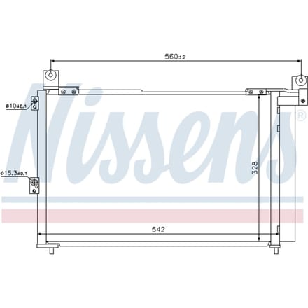 Condensator, airconditioning NISSENS 940143