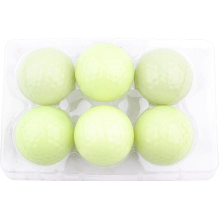 6 pcs Balles de Golf de Nuit Lumineuses Fluorescentes Balles de Golf Longue Durée Éclat Vif dans l'Obscurité beige