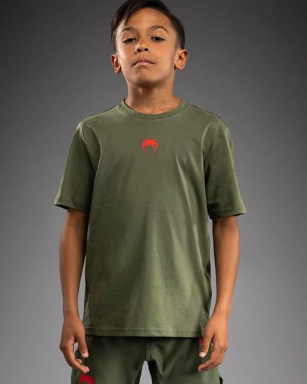 Venum Contender Kids Classic T-shirt Khaki - Maat 152 | 12 Jaar