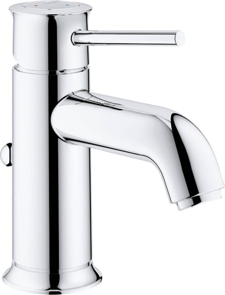 Grohe QuickFix Start Classic wastafelkraan met koude start en trekwaste chroom