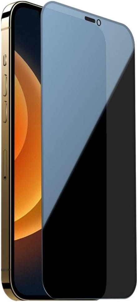 LuxeBass Privacy Screenprotector geschikt voor Apple iPhone 13 Pro Max - Bescherming tegen meekijkers - glas scherm - bescherming