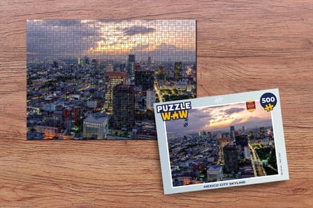 Puzzel Mexico City Skyline - Legpuzzel - Puzzel 500 stukjes