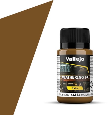 Vallejo Modelbouwdecoratie - 73813 Olievlekken - Motor - Weathering FX - 40ml Effecten potje