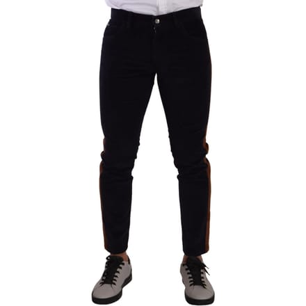 Casual Corduroy Broek met Zijkanten
