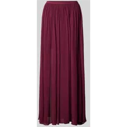 Maxirok met vloeiende chiffonlaag model 'CLEMENTINE'
