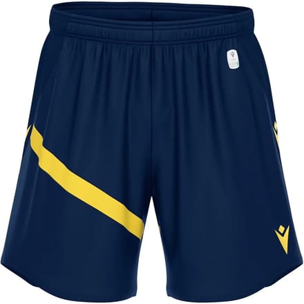 Macron Shen Eco Short Heren - Marine / Geel | Maat: S