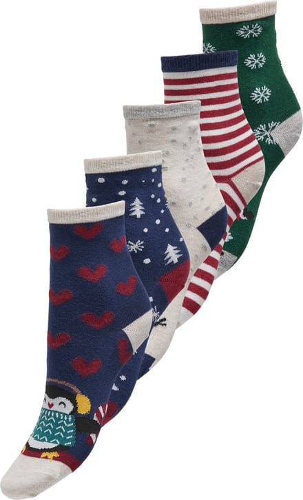 ONLY - ONLCHRISTMAS 5-PACK SOCKS IN A BOX ACC - Meisjes - Sokken