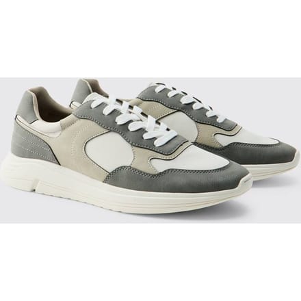 Chunky Colour Block Trainer | Grey | Size 42