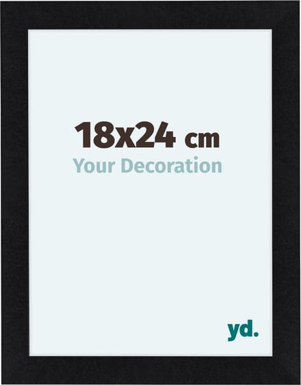 Your Decoration - Fotolijst 18x24 cm - MDF - Zwart Mat - Como