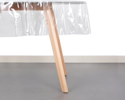 Raved Transparant Tafelzeil 140x140 cm - PVC - Glashelder - Afwasbaar & Beschermend